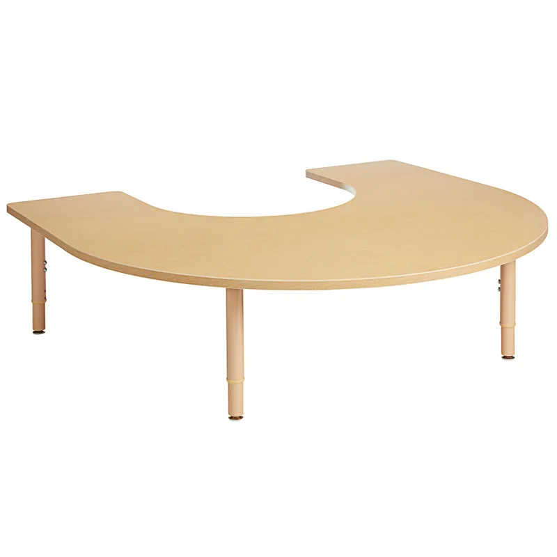 Jonti-Craft Baltic Birch 6269JCP251 Purpose+ 66" x 60" x 14" Horseshoe Laminate Adjustable Height Table Hot Deal