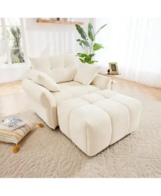 Direct From Factory Ergonomic Sofa & Ottoman - Modern Lounge Chair