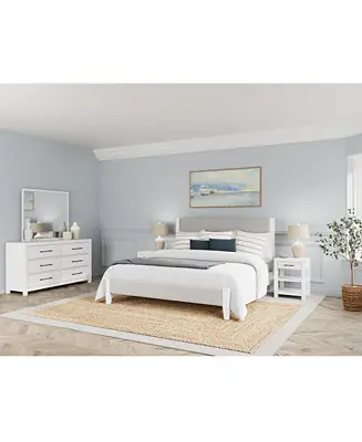Original CLOSEOUT! Catriona 3pc Bedroom Set (King Upholstered Bed, Dresser & Open Nightstand)