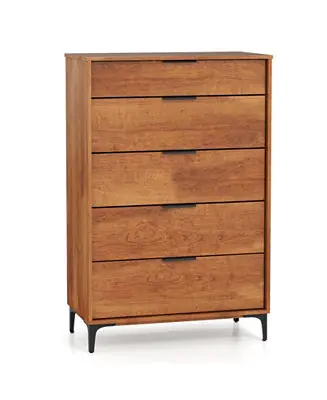 Interlock System 5-Drawer Dresser – Durable Storage for Bedroom, Living Room, or Closet Organization Last Chance
