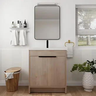 30" Soft-Close Doors Freestanding Vanity with Resin Sink Limited Edition