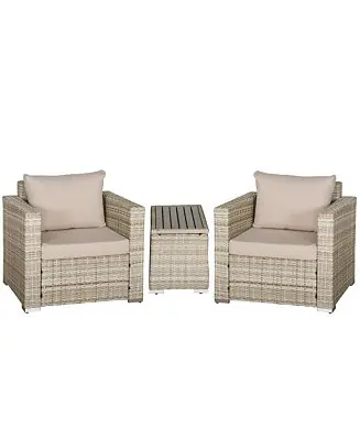 Direct From Factory 3 Piece Patio Furniture, Balcony Table & Chairs, Cushions,