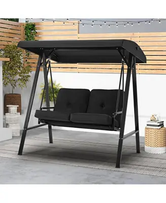 2-Seat Porch Swings with Adjustable Canopy Next Day Delivery