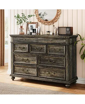 Hot Deal Dresser for Bedroom, 48" Wide 9 Drawer Dresser for Closet