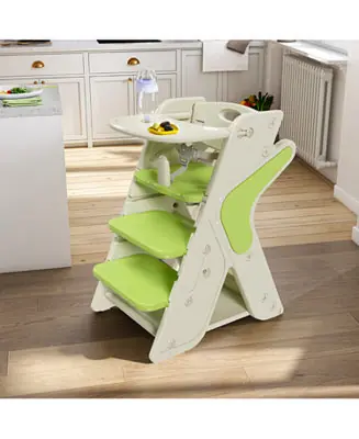 Super Sale Adjustable High Chair, Toddler Tower, 5-Point Harness, Large Tray