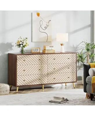 Wooden Drawer Organizer Cabinet Unit, with Solid Wood Legs Best Choice