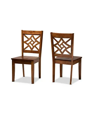 Nicolette Modern and Contemporary 2-Piece Finished Wood Dining Chair Set Time-Limited