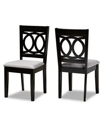Furniture Lenoir Transitional 2 Piece Dining Chair Set with Seat One Day Deal