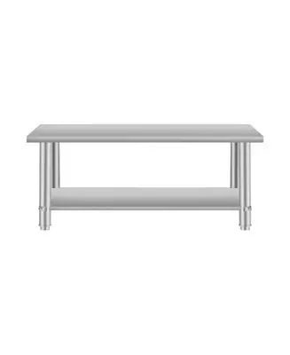 Stainless Steel Kitchen Prep Table w/ Under Shelf Price Drop