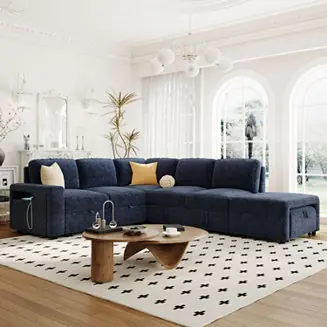 Spacious and Functional 6-Seat L-Shaped Sofa Order Now