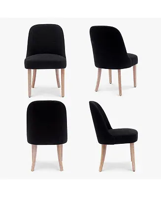 Flash Sale Mid-Century Modern Upholstered Boucle Dining Chair (Set of 4)
