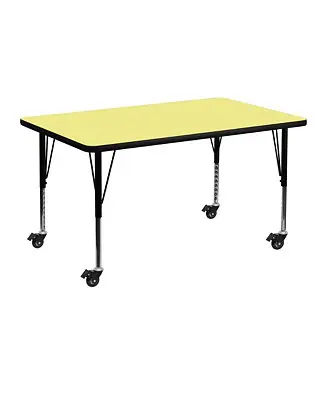 Trusted Brand Mobile 30X48 Rectangle Laminate Preschool Activity Table