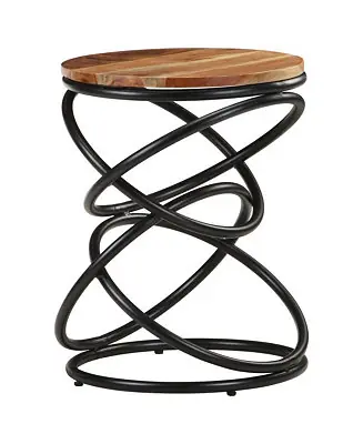Holiday Sale End Table 15.7"x15.7"x20.5" Solid Acacia Wood