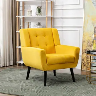 Velvet Accent Chair for Living Room or Bedroom Exclusive Offer