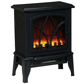 Money Back Guarantee Electric Fireplace Heater with Realistic LED Flames and Logs