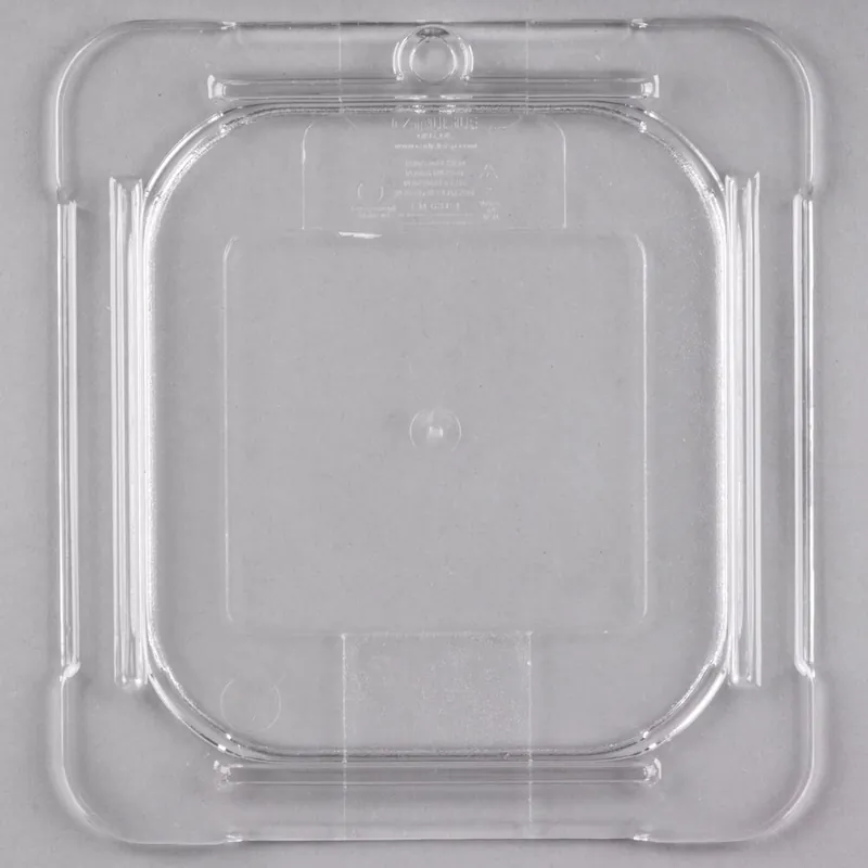 Place Order Carlisle 10316U07 StorPlus 1/6 Size Clear Universal Flat Lid