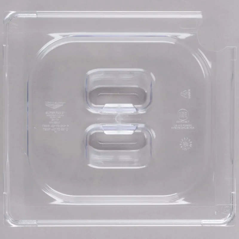 Clearance Vollrath 32600 Super Pan® 1/6 Size Clear Polycarbonate Slotted Cover