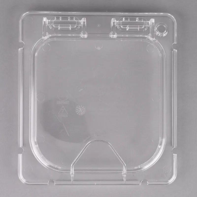 Carlisle CM10318Z07 Coldmaster EZ Access 1/6 Size Clear Polycarbonate Food Pan Lid with Handle Final Sale