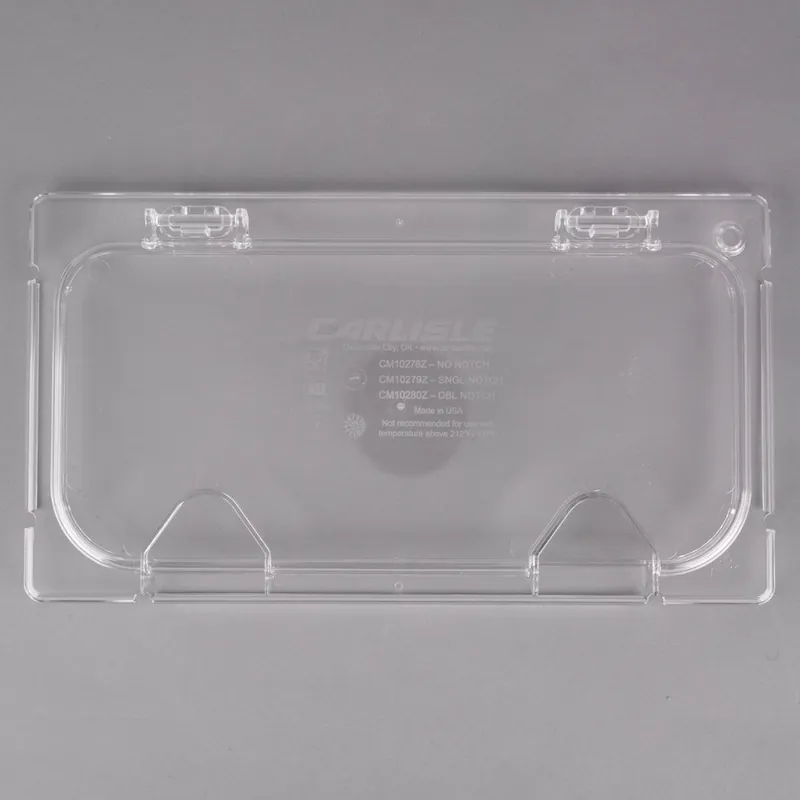 Order Now Carlisle CM10278Z07 Coldmaster EZ Access 1/3 Size Clear Polycarbonate Food Pan Lid with 2 Handles