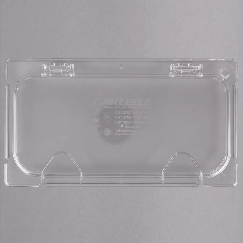 Carlisle CM10280Z07 Coldmaster EZ Access 1/3 Size Clear Polycarbonate Food Pan Lid with 2 Notches Editor’s Pick