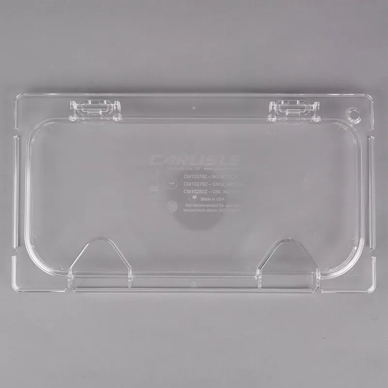 Price Drop Carlisle CM10279Z07 Coldmaster EZ Access 1/3 Size Clear Polycarbonate Food Pan Lid with Notch