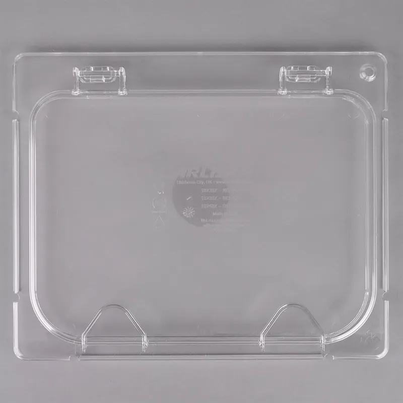 Hot Deal Carlisle CM10238Z07 Coldmaster EZ Access 1/2 Size Clear Polycarbonate Food Pan Lid with 2 Handles