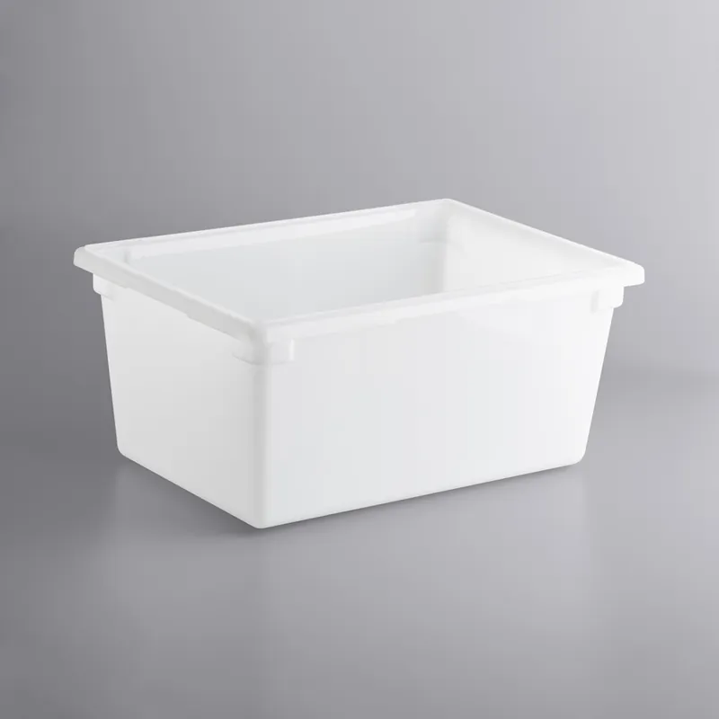 Deal Vigor 26" x 18" x 12" White Polyethylene Food Storage Box