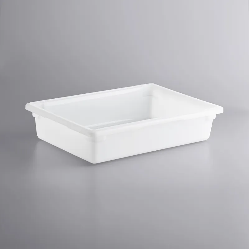 Latest Vigor 26" x 18" x 6" White Polyethylene Food Storage Box