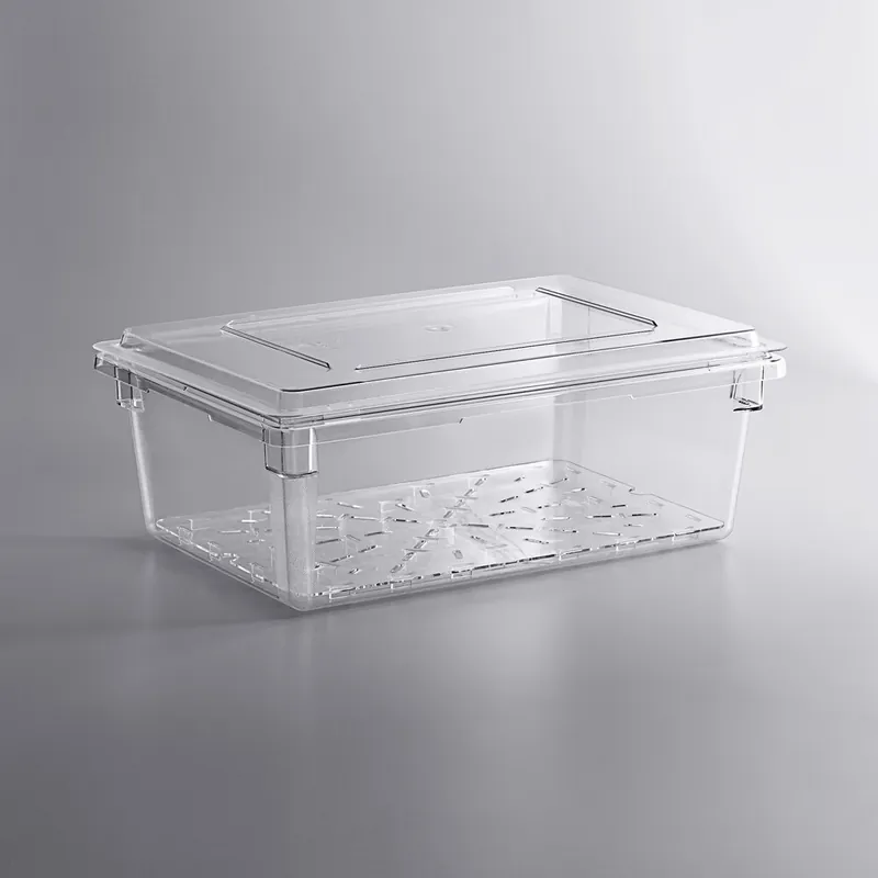 Worldwide Shipping Cambro Food Storage Box and Drain Tray w/ Flat Lid - 26" x 18" x 9"