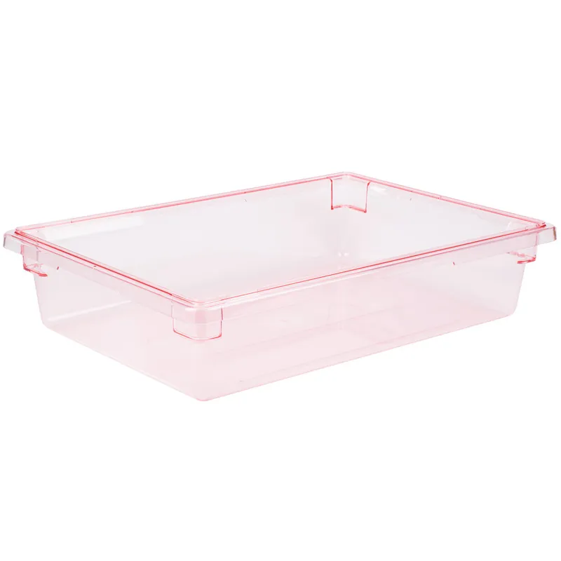 Cambro 18266CW467 Camwear® 26" x 18" x 6" Red Polycarbonate Food Storage Box Warranty Included