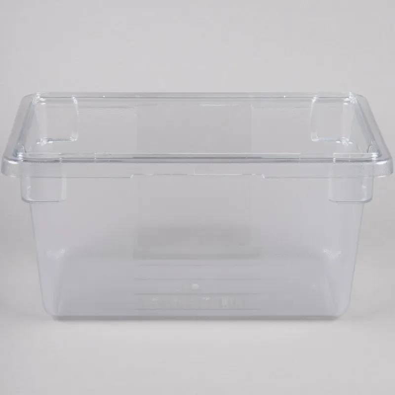 Rubbermaid® FG330400CLR Clear Polycarbonate Food Storage Box - 18" x 12" x 9" Budget