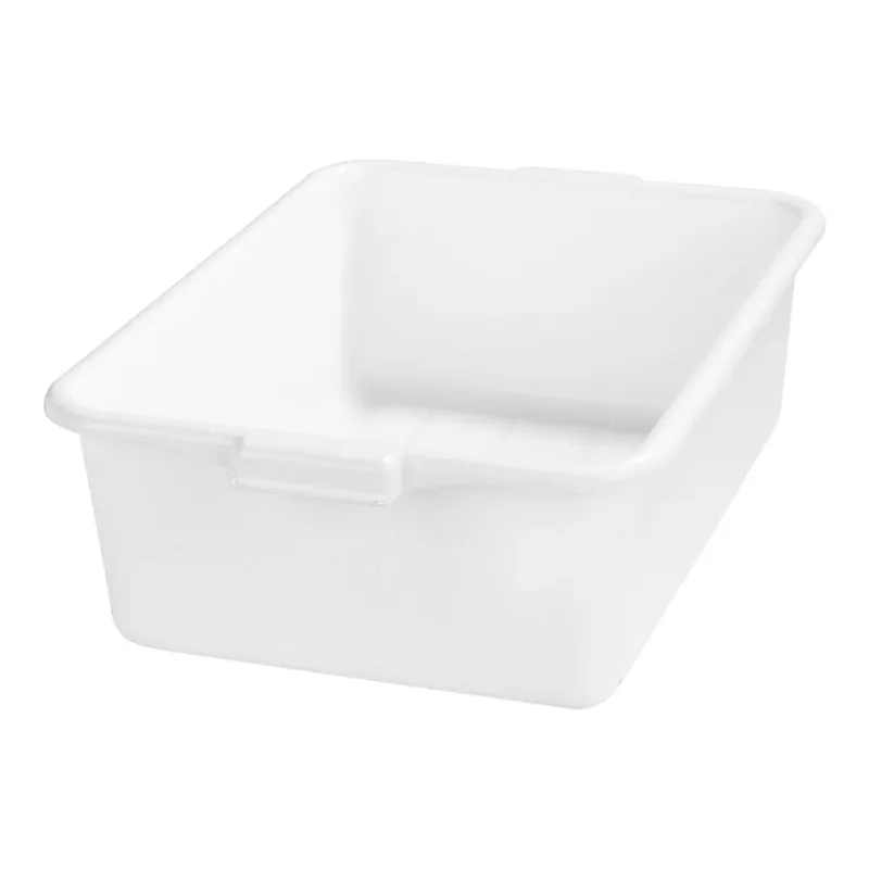Carlisle N4401102 Comfort Curve 20" x 15" x 7" White Polyethylene NSF Bus Tub / Food Storage Box Mega Sale