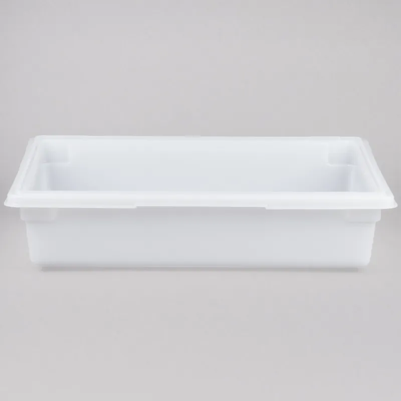 Limited Time Rubbermaid® FG350800WHT White Polyethylene Food Storage Box - 26" x 18" x 6"