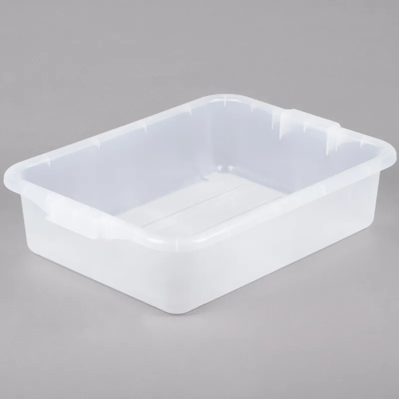 Vollrath 1521-C13 Perforated Drain Box - Traex Color-Mate Clear 20" x 15" x 5" Hot Deal