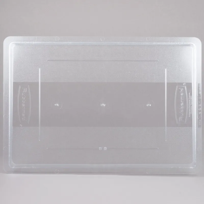 Rubbermaid® FG330200CLR Clear Polycarbonate Food Storage Box Lid - 26" x 18" Factory Price