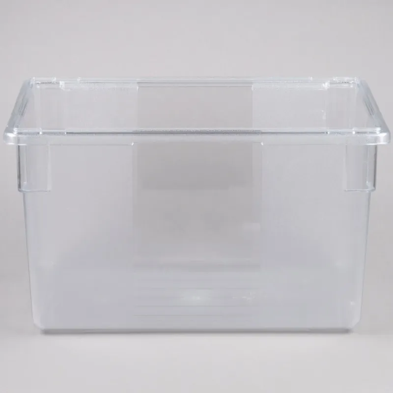 Rubbermaid® FG330100CLR Clear Polycarbonate Food Storage Box - 26" x 18" x 15" Instant Buy