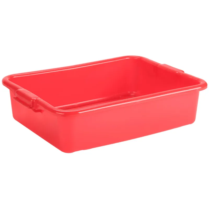 Vollrath 1521-C02 Perforated Drain Box - Traex Color-Mate Red 20" x 15" x 5" Handmade