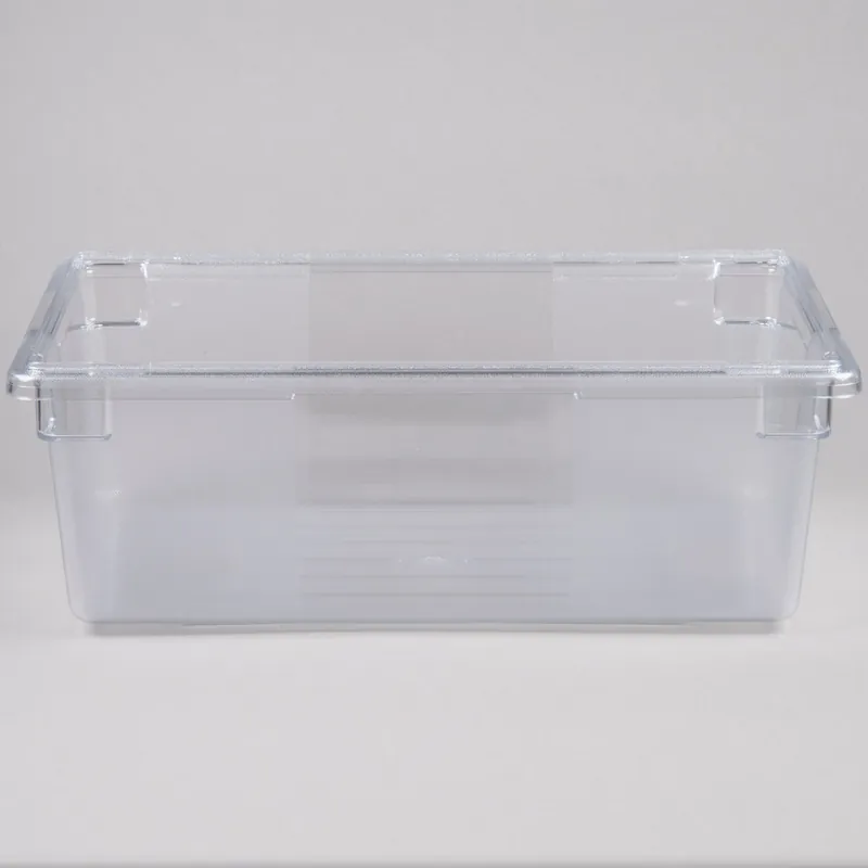 Big Sale Rubbermaid® FG330000CLR Clear Polycarbonate Food Storage Box - 26" x 18" x 9"