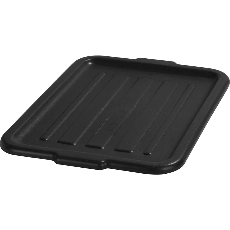 Carlisle N4401203 Comfort Curve 20" x 15" Black Polypropylene NSF Bus Tub Lid Top Rated