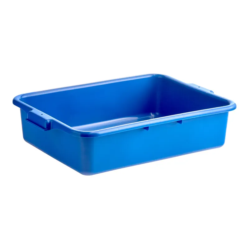 Carlisle N4401014 Comfort Curve 20" x 15" x 5" Blue Polyethylene NSF Bus Tub Popular