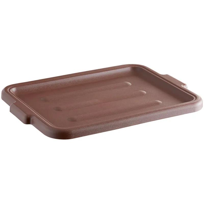 Last Chance Choice 20" x 15" Brown Polyethylene Bus Tub Lid - 6/Case