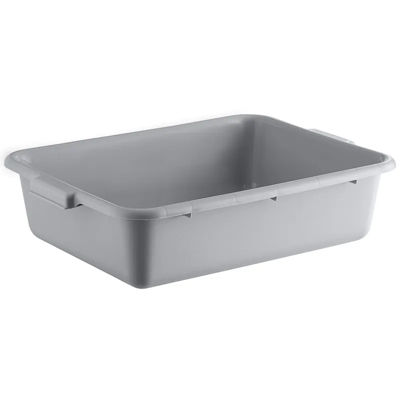 Lavex 20" x 15" x 5" Gray Polypropylene Utility Bin - 6/Case Order Now