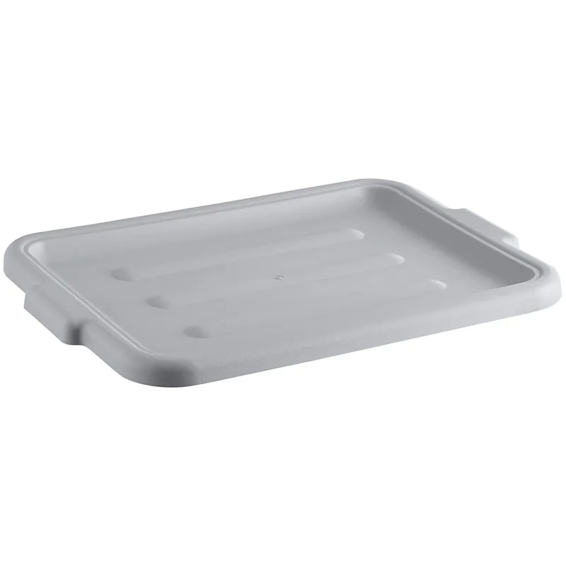 Lavex 20" x 15" Gray Polyethylene Utility Lid - 6/Case Bulk Order