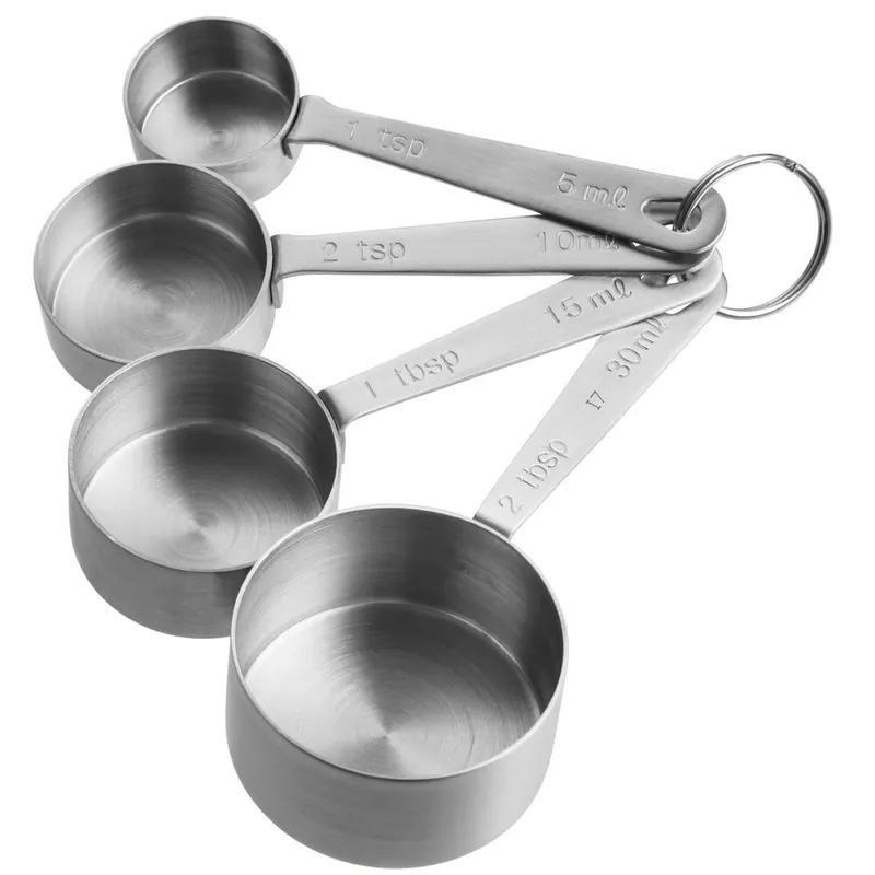 Viral Vollrath 46589 Stainless Steel Measuring Spoon Set - 4 Piece