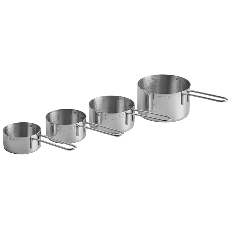 Top Rated Vollrath 47119 4-Piece Stainless Steel Measuring Cup Set