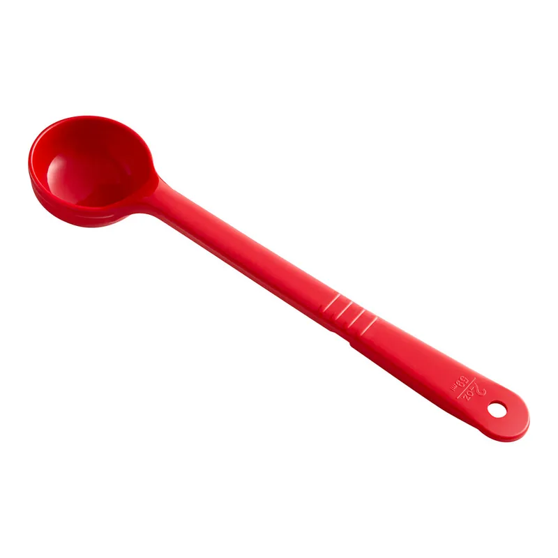 Carlisle 396005 Measure Misers 2 oz. Red Acetal Long Handle Portion Spoon Weekend Sale