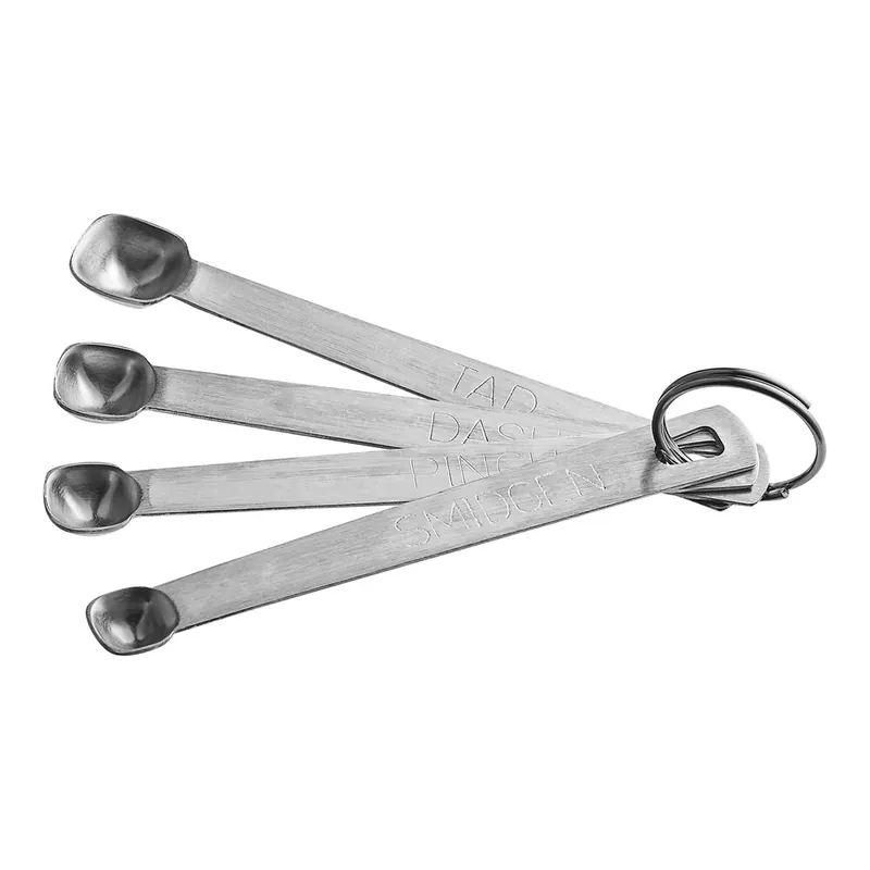 Affordable TableCraft H723 4-Piece Stainless Steel Spice Measuring Spoon Set