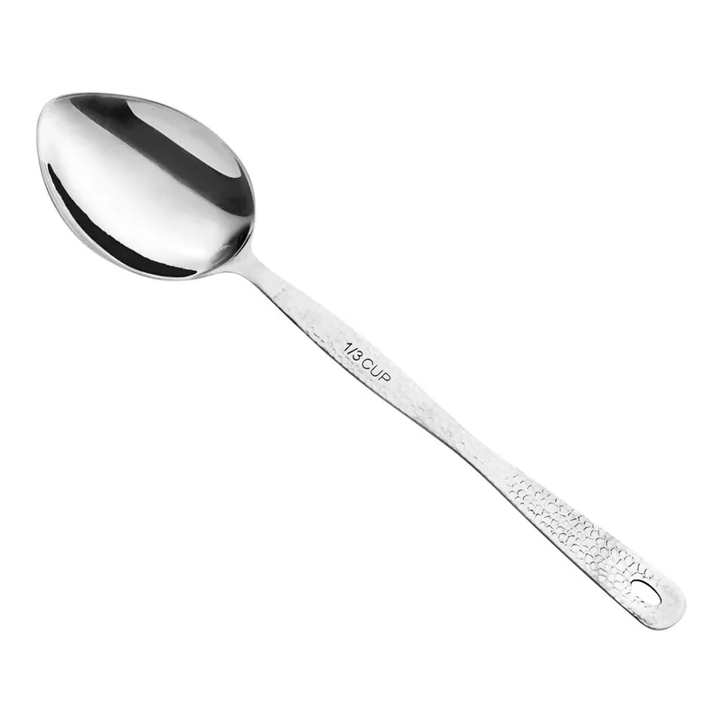 American Metalcraft HMMS13 2.7 oz. Hammered Stainless Steel Portioned Server Fresh Stock