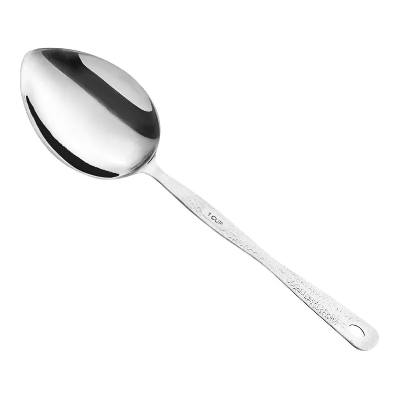 Don’t Miss Out American Metalcraft HMMS10 8 oz. Hammered Stainless Steel Portioned Server