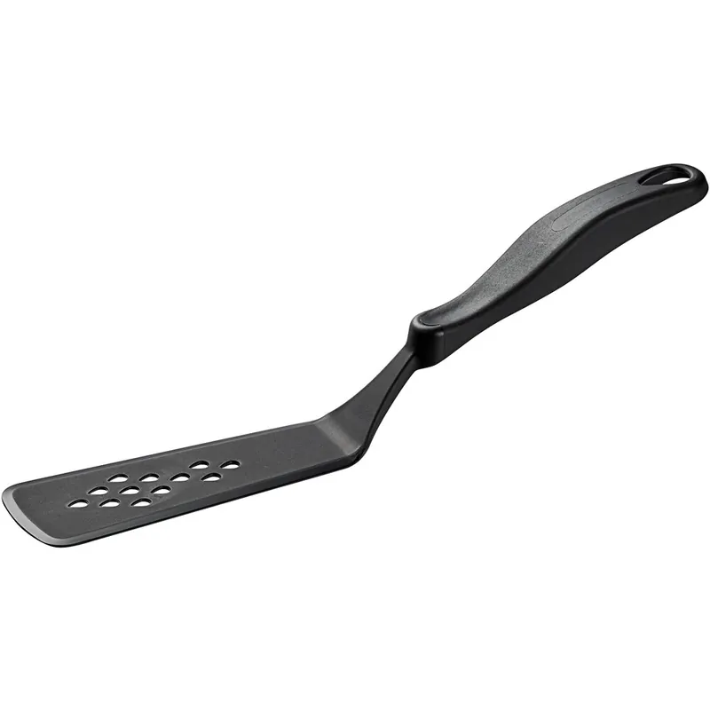 Flash Sale Linden Sweden 1010.02 Gourmaid 11 1/4" Black High-Heat Silicone Perforated Spatula / Turner